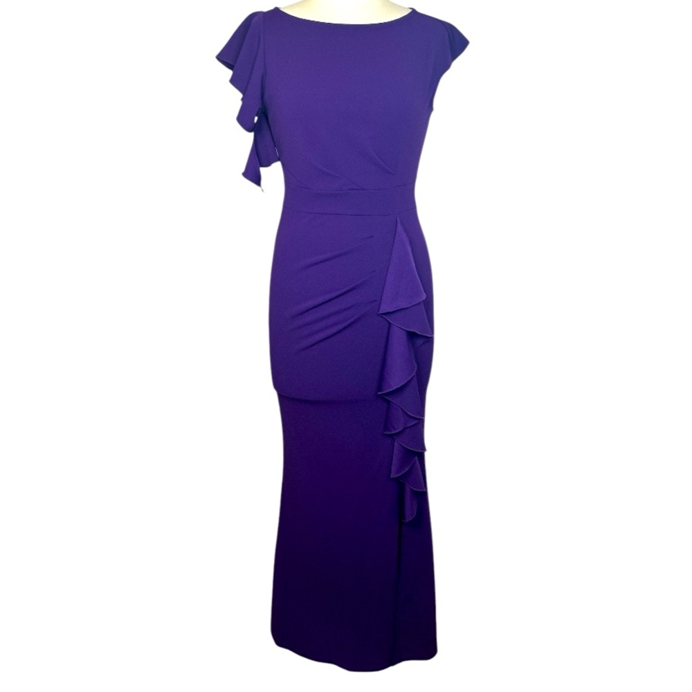 Small Purple Mermaid ruffle details formal cocktail NWT